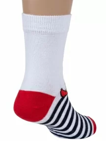 Детские носки RuSocks (Орудьевский трикотаж), Д-43, рис. 24, БЕЛЫЕ