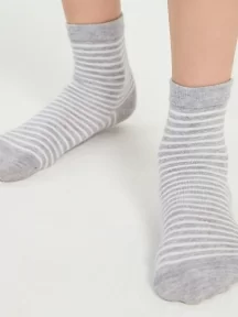 Детские носки LORENZline, Л103, СЕРЫЕ в полоску