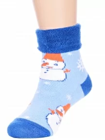 Детские махровые носки LORENZline, Л14, СИНИЕ