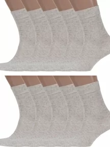 Комплект из 10 пар мужских носков Брестские (БЧК), 10-15С2613, рис. 000, НАТУРАЛЬНЫЕ