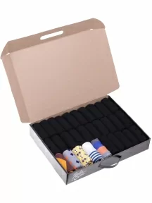 Набор из 30 пар мужских носков "Нева-Сокс", НС-30-203/2, микс "Мой краш" V2.0