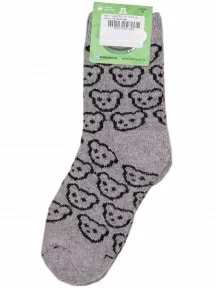 Детские теплые махровые носки Hobby Line, Ндад7621-01, СЕРЫЕ