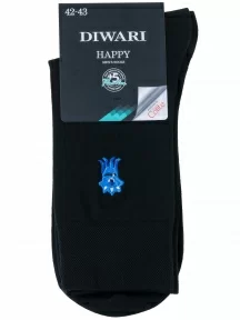 Мужские носки DiWaRi, 20С-36СП, рис. 515, ЧЕРНЫЕ
