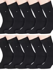 Комплект из 10 пар мужских махровых носков RuSocks (Орудьевский трикотаж), 10-М-188, ЧЕРНЫЕ
