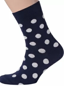 Мужские носки фабрики VIRTUOSO, ВиМ-01, СИНЕ-КРЕМОВЫЕ