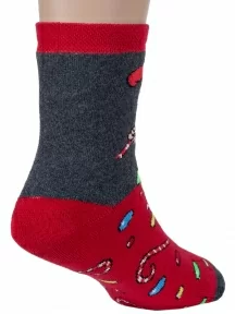 Детские махровые носки "Красная ветка", С-627, КРАСНЫЕ