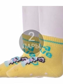 Комплект из 2 пар детских носков Conte kids, 2-7С-54СП, рис. 470, СВЕТЛО-ЖЕЛТЫЕ