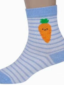 Детские носки RuSocks (Орудьевский трикотаж), Д3-13792М, рис. 01, БЕЛО-ГОЛУБЫЕ