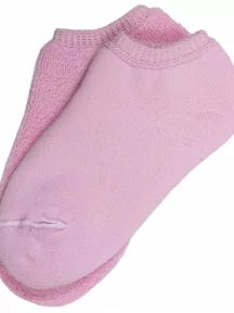 Детские короткие носки с наружной махрой ХОХ, DZ-3R18, СВЕТЛО-РОЗОВЫЕ