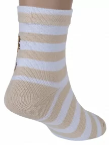 Детские носки "Красная ветка", С-542, БЕЛО-БЕЖЕВЫЕ