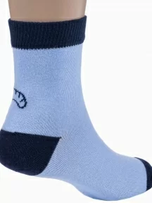 Детские носки "Борисоглебский трикотаж", 8С740, ГОЛУБЫЕ с темно-синим