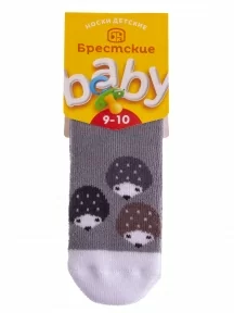 Детские махровые носки Брестские(БЧК), 14С3060, рис. 891, СВЕТЛО-СЕРЫЕ