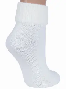 Женские шерстяные носки RuSocks (Орудьевский трикотаж) БЕЛЫЕ (Ж-195)