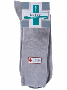 Комплект из 3 пар мужских медицинских носков Dr. Feet (PINGONS) из 100% хлопка, 3-15DF2, СВЕТЛО-СЕРЫЕ