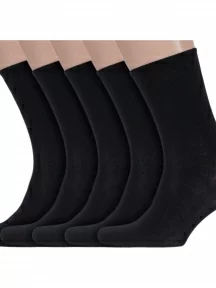 Комплект из 5 пар мужских носков ХОХ, 5-XM-24, ЧЕРНЫЕ