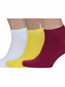 Комплект из 3 пар мужских коротких спортивных носков ХОХ, 3-SPM-180, микс 7