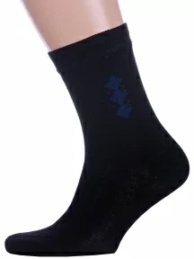 Мужские носки Альтаир, С45, ЧЕРНЫЕ с темно-синим