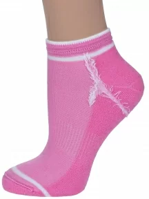 Женские носки с махровым следом LORENZline, С24М, РОЗОВЫЕ
