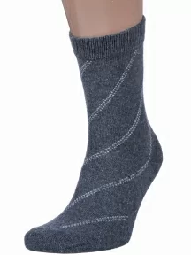 Мужские теплые носки Hobby Line, 6283, СЕРЫЕ