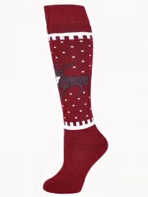 Женские махровые гольфы ХОХ, Z-1384, БОРДОВЫЕ