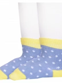 Комплект из 2 пар детских носков Conte kids, 2-5С-11СП, рис. 214, ДЖИНСОВО-ЖЕЛТЫЕ