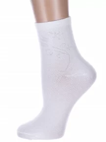 Женские носки Hobby Line, Нжх337, БЕЛЫЕ