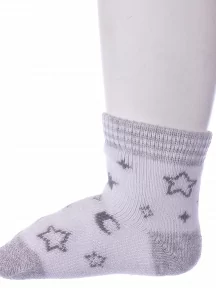 Детские махровые носки Conte kids, 21С-13/1СП, рис. 602, СВЕТЛО-СЕРЫЕ