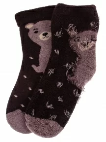 Детские махровые носки RuSocks (Орудьевский трикотаж), Д3-33490, КОРИЧНЕВЫЕ
