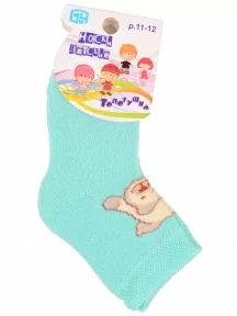 Детские махровые носки Брестские (БЧК), 14С3060, рис. 998, ЛАЗУРНЫЕ