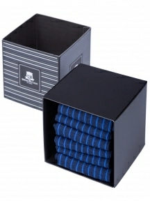 Набор мужских носков из мерсеризованного хлопка, 6 пар (ТМ Sergio di Calze), PG-18SC2-6, ЧЕРНЫЕ