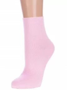 Женские бамбуковые носки без резинки ХОХ, G-1423, РОЗОВЫЕ