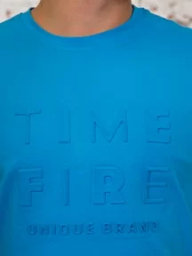 Мужская футболка TIME FIRE, TF21_04, ГОЛУБАЯ