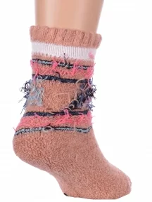 Детские теплые махровые носки Hobby Line, Ндад7639-6, КОРИЧНЕВЫЕ