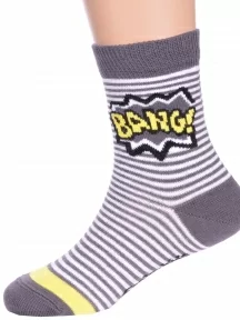 Детские носки Conte kids, 5С-11СП, рис. 296, ТЕМНО-СЕРЫЕ