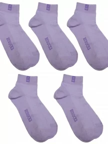 Комплект из 5 пар детских носков RuSocks (Орудьевский трикотаж), 5-Д-36, СВЕТЛО-СИРЕНЕВЫЕ с фиолетовым