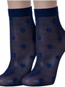 Комплект из 2 пар женских носков Conte, 2-16С-124СП, ТЕМНО-СИНИЕ