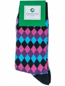 Комплект из 3 пар мужских носков Grinston socks (PINGONS), 3-18D123, 18D3, РОЗОВЫЕ