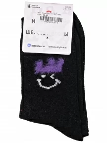 Женские теплые носки Hobby Line, Нжа6190-01, ЧЕРНЫЕ