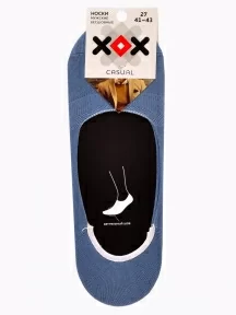 Комплект из 3 пар мужских подследников ХОХ, 3-SM-1301, ДЖИНСОВЫЕ