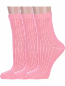 Комплект из 3 пар детских носков Альтаир, 3-М20, КОРАЛЛОВЫЕ