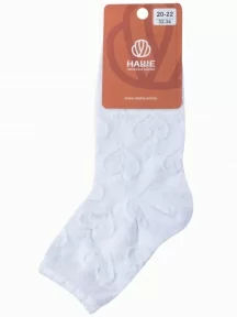 Детские носки "НАШЕ" Смоленской чулочной фабрики, 222С2, рис. 8, БЕЛЫЕ №0