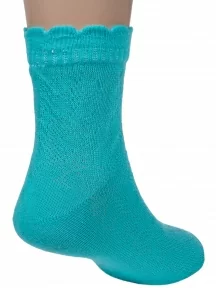 Детские носки из 100% хлопка LORENZline, Л56Д, БИРЮЗОВЫЕ