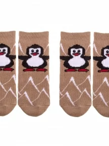 Комплект из 2 пар детских махровых носков Альтаир, 2-С129, БЕЖЕВЫЕ