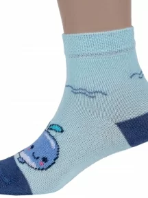 Детские носки Брестские (БЧК), 14С3081, рис. 670, СВЕТЛО-ЛАЗУРНЫЕ