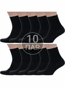Комплект из 10 пар мужских медицинских носков Dr. Feet ЧЕРНЫЕ (10-16DF1)