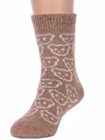 Детские теплые махровые носки Hobby Line, Ндад7621-01, СВЕТЛО-КОРИЧНЕВЫЕ