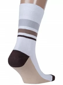 Мужские носки MSCLUB №М46, nm-529, БЕЛЫЕ