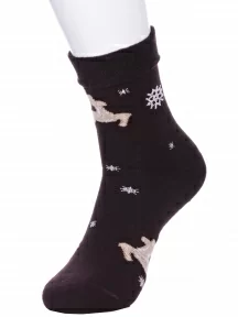 Детские махровые носки LORENZline, П4М, КОРИЧНЕВЫЕ