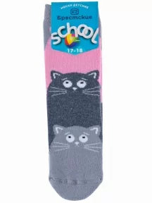 Детские махровые носки Брестские (БЧК), 14С3060, рис. 256, СВЕТЛО-СЕРЫЕ