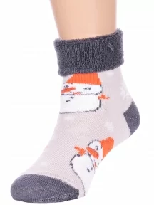 Детские махровые носки LORENZline, Л14, СЕРЫЕ